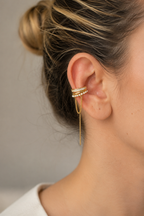 Velvet Chain Earcuff Küpe