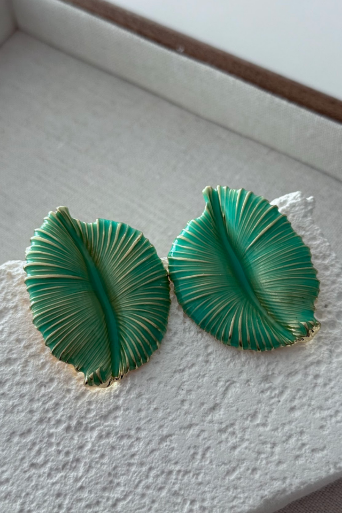Mint Leaf Küpe
